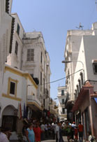 ruelle du grand socco de Tanger au Maroc