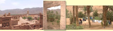 village berbère de Timidarte dans la vallée du Draa au Maroc